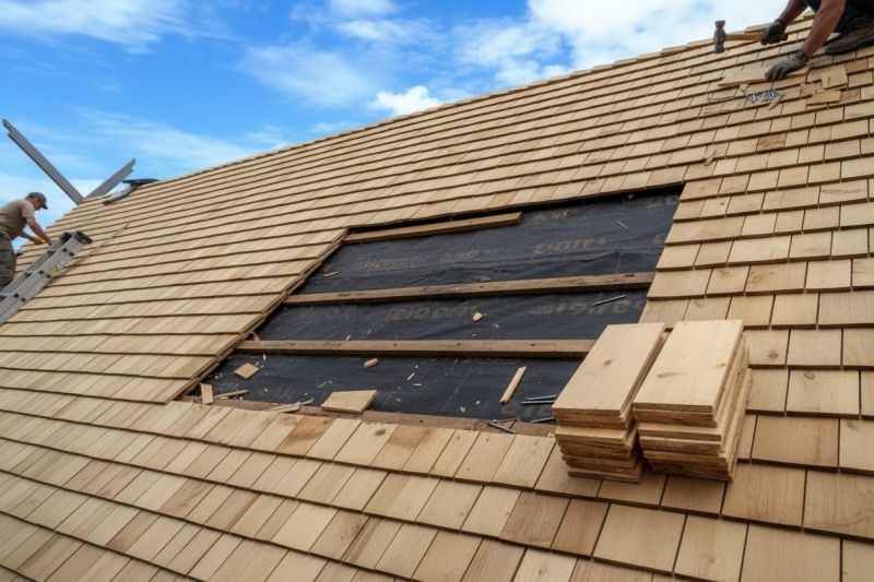 Wood Shake Roof Replacement